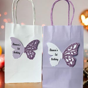 Butterfly gift bags set of 24 butterfly favor bags party bags butterfly bags Birthday Girl Princess Gift Bag Custom Bag