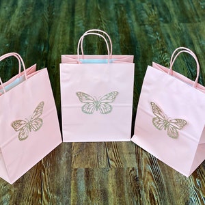 Butterfly gift bags set of 50 butterfly favor bags party bags butterfly bags