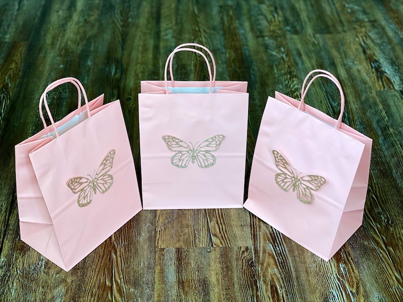 Butterfly Gift Bags // Butterfly Favor Bags // Party Bags // Etsy