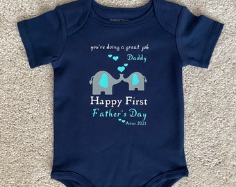 First Father’s Day onesie / Custom baby clothing