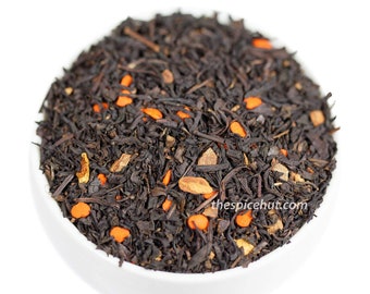 Pumpkin Spice Black Tea, Loose Leaf Black Tea, Caffeine | Holiday Tea Blend, Pumpkin & seasonal Spices, Warm and Cozy Tea