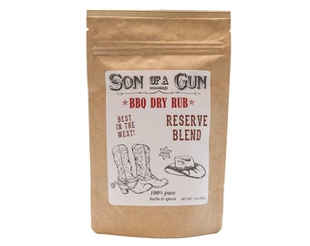 Reserve Blend | 3 oz | Premium Meat BBQ Rub | Son Of A Gun Seasoning  | Refreshing | Sweet | Barbecue | Sale | Gift Idea | Spice Discount