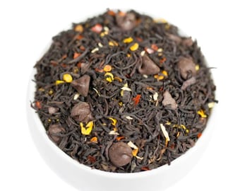 Hot Chili Chocolate Black Tea, Premium Loose Leaf Black Tea, Spicy Tea, Exotic Tea, Unique Tea Gift