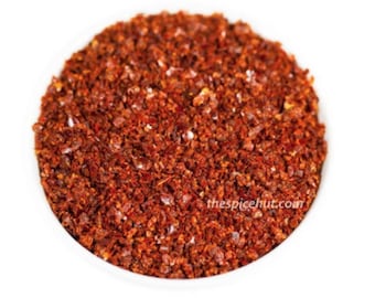 Pure Turkish Marash Pepper - 2, 4, 8 oz (Maras Pul Biberi) | Ground, Bold & Tangy Flavor of Authentic Marash Chili Pepper Flakes from Turkey