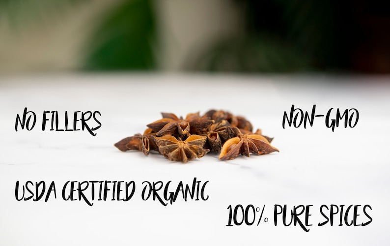 Non gmo anise, organic anise, pure anise star, star anise pure