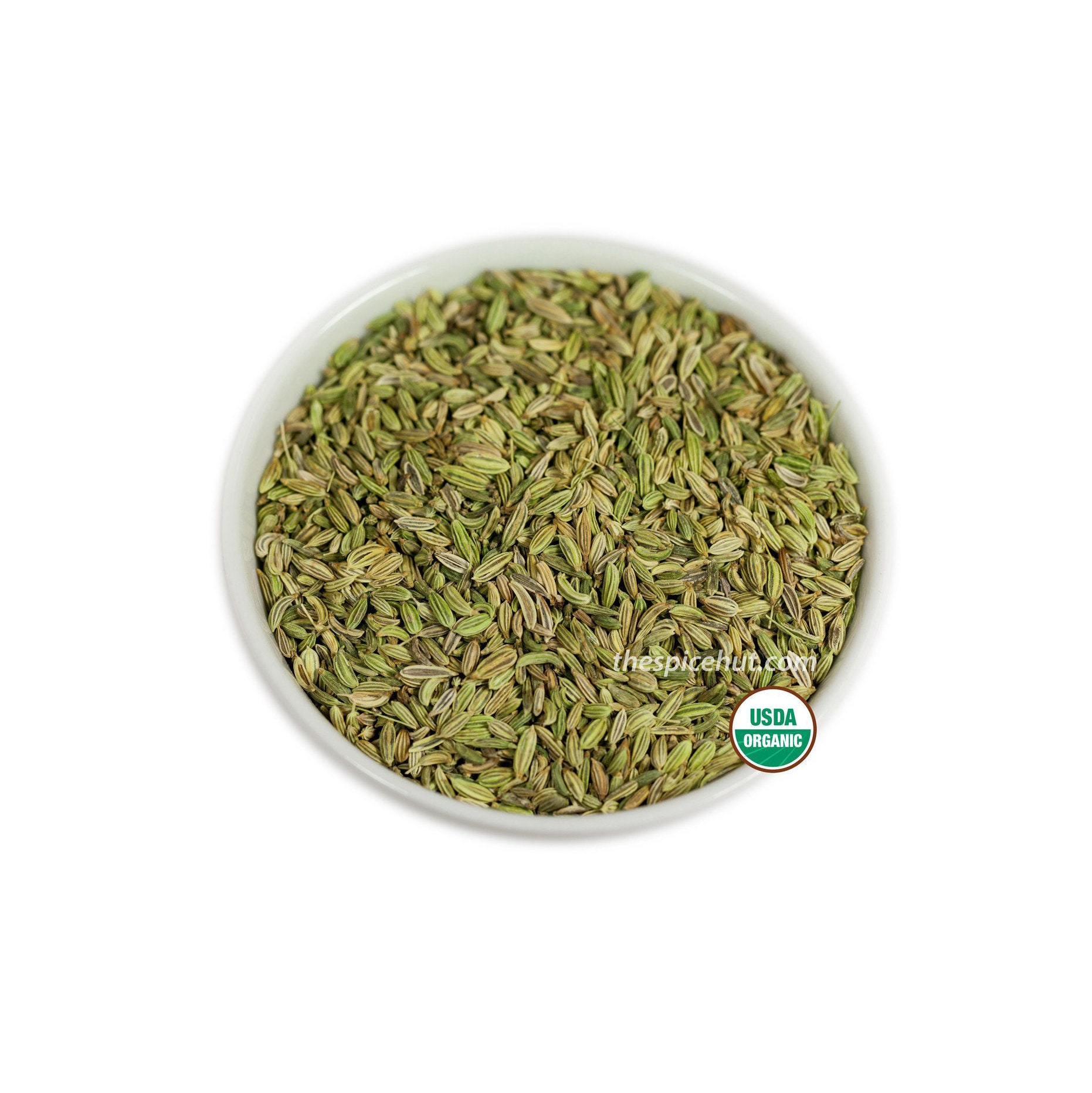 Organic Fennel Seeds - Whole or Ground Fennel Powder for Cooking | Aromatic Fennel Spice and Herb with Sweet Flavor | Culinary Fennel Seed