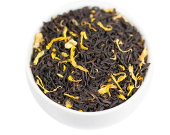 Vanilla Cream Black Tea, Premium Loose Leaf Black Tea with Madagascar Vanilla, Vanilla Iced Tea for Summer, Black Tea with Caffeine