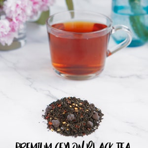 Hot Chili Chocolate Black Tea, Premium Loose Leaf Black Tea, Spicy Tea, Exotic Tea, Unique Tea Gift image 2