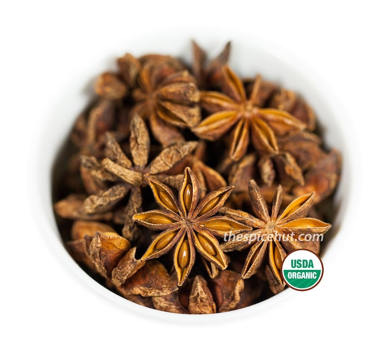 Organic Anise Star, Whole, SWEET Anise, licorice spice, Tangy anise, Anise Baking Cooking Herb, Spice Popular Anise, star anise