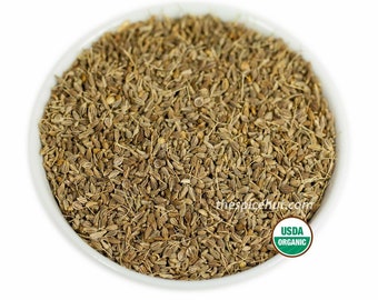 Organic Anise Seed - Whole or Ground Powder Anise Seed for Cooking & Baking, Aromatic Spice Herbal Tea Ingredient Anise Seed Culinary Uses