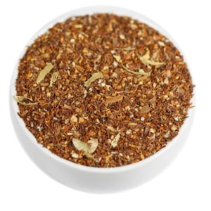Organic Rooibos Chai Tea Blend, Premium Loose Leaf Rooibos Chai Spiced Tea Caffeine-Free, Unsweetened, High Antioxidants, Decaf Indian Chai