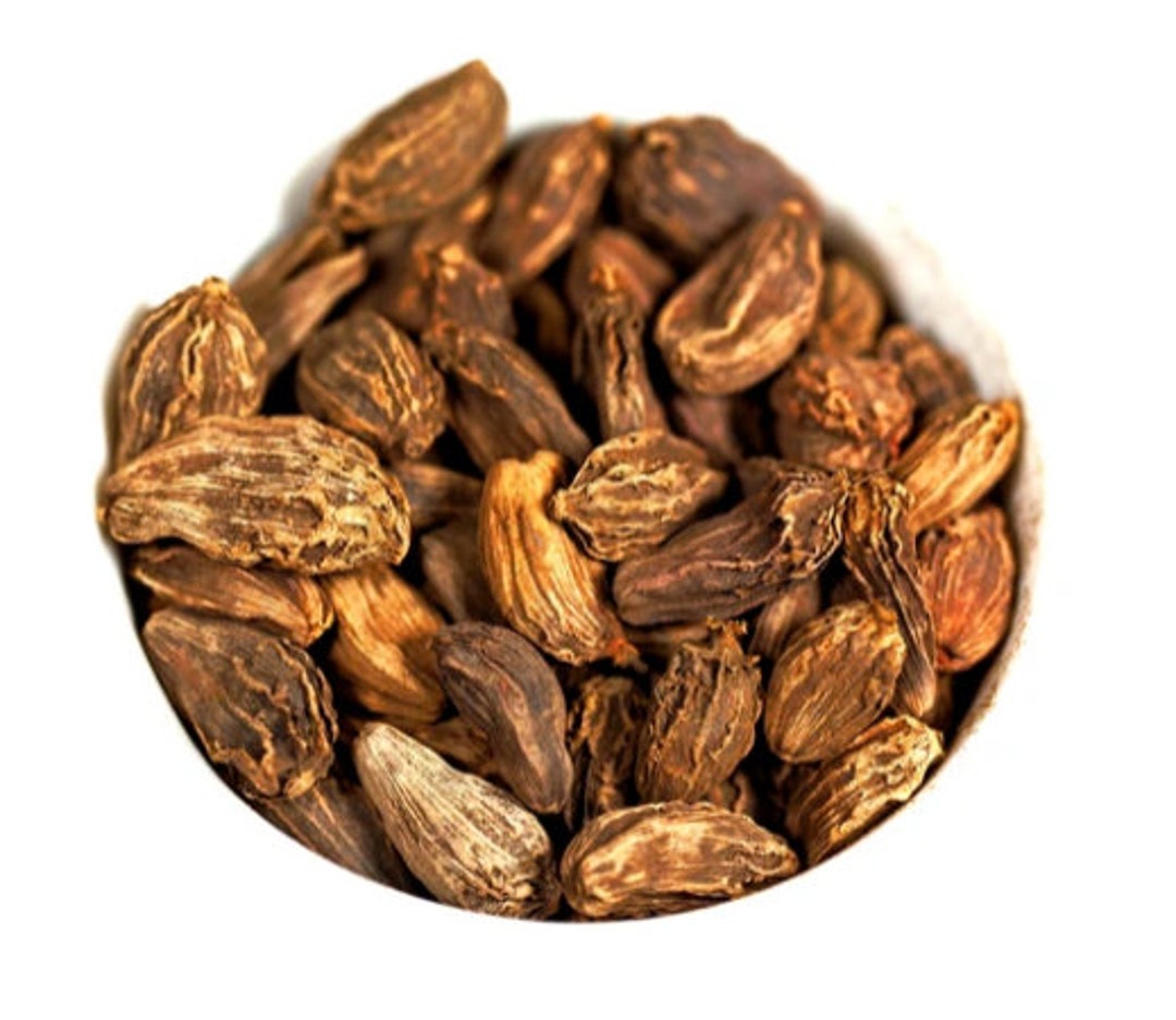 Organic Black Cardamom Pods, Whole, 2, 4, 8oz Smoky Cardamom, Whole