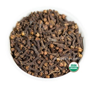 Organic Cloves (Whole / Powder)  2, 4, 8oz  | Premium Organic Clove Powder for Baking, Tea, Pie, Mulling, Cider, Dessert, Chai, and Cooking