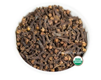 Chiodi di garofano biologici (interi / in polvere) 2, 4, 8 once / polvere di chiodi di garofano biologici premium per cottura al forno, tè, torta, brulé, sidro, dessert, chai e cucina