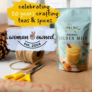 Woman Owned tea and spice company Organic Golden Milk Powder