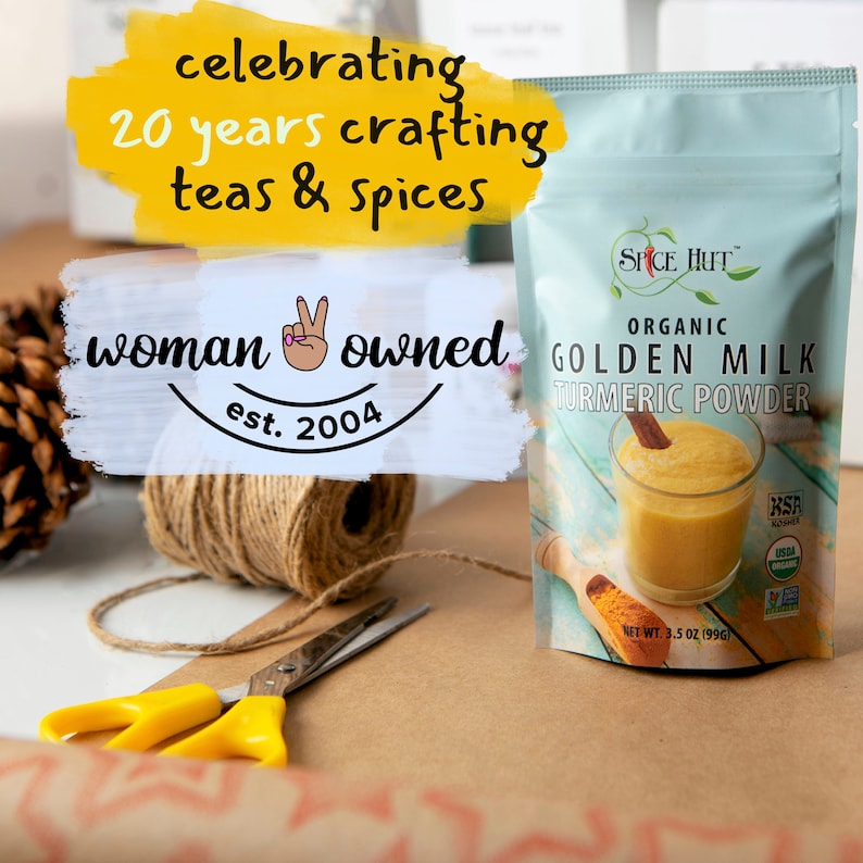 Woman Owned tea and spice company Organic Golden Milk Powder