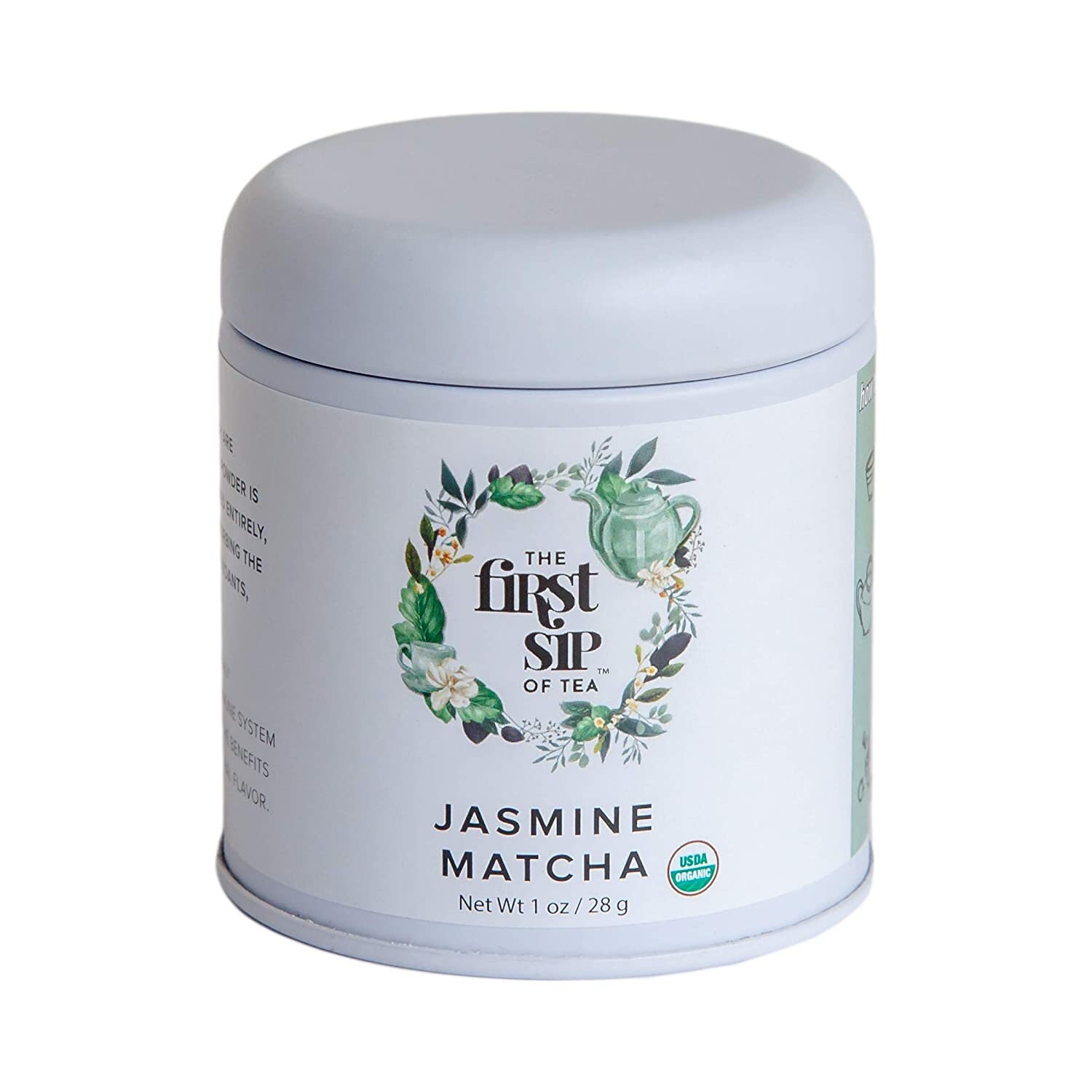 Matcha Jasmine Tea Powder Pure 1 Oz The First Sip Of Tea Etsy