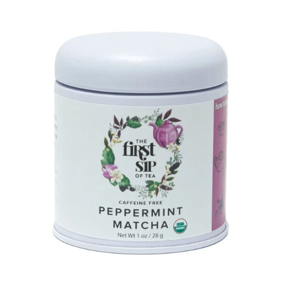 Matcha | Peppermint Tea Powder | Pure 1 Oz The First Sip Of Tea | Organic Flavors of Herbal matcha | matcha lattes | Japan | Matcha gifts