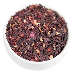 Refreshing, Organic Hibiscus, Hibiscus  Herbal Tea, Caffeine-Free Hibiscus Tea, Tropical Iced Tea, Summer Healthy Immune Boostering Tea, Juice Alternative