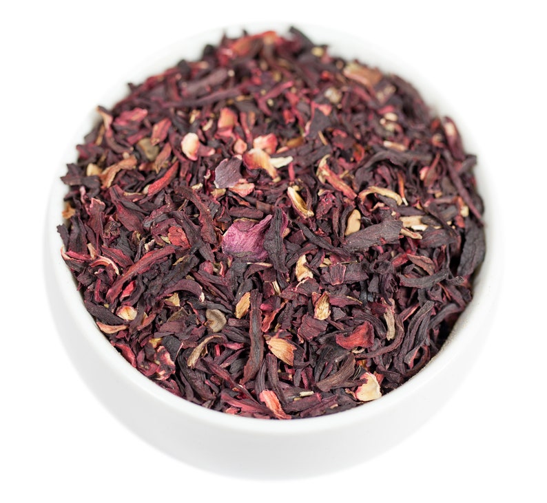 Refreshing, Organic Hibiscus, Hibiscus  Herbal Tea, Caffeine-Free Hibiscus Tea, Tropical Iced Tea, Summer Healthy Immune Boostering Tea, Juice Alternative