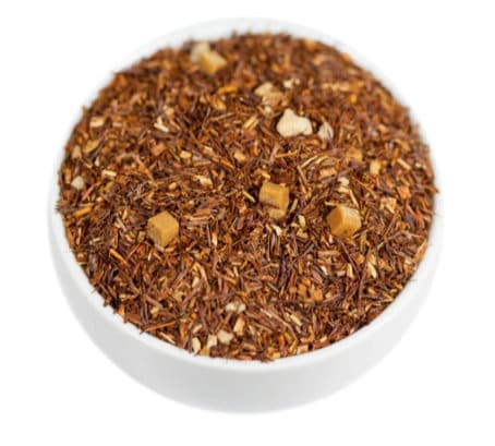 Creamy Caramel Rooibos Tea Loose Leaf Caffeine Free Dessert Tea with Caramel Sweet Iced Tea for Summer Healthy Juice Alternative Tea Drink