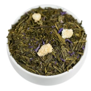 Peach Fruity Green Tea Loose Leaf Green Tea with Antioxidants Delicious Green Tea for Making Peach Iced Tea with Caffeine Tea Gift Idea