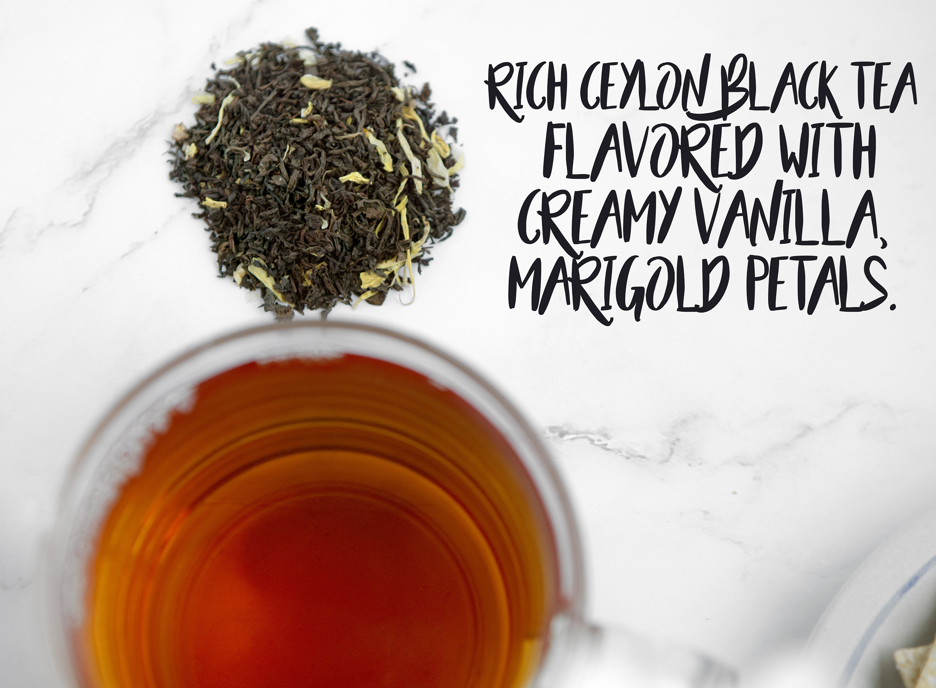 Vanilla Cream Black Tea, Premium Loose Leaf Black Tea With Madagascar