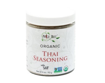 Organic Thai Seasoning with Salt, Spice Blend for Thai Cooking Pad Thai Spice Chicken Satay Spice for Home Cooking Thai Food