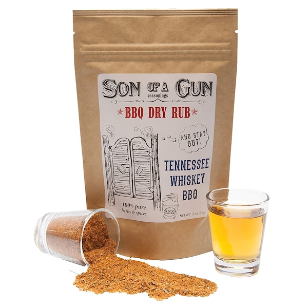 Son Of A Gun | Tennessee Whiskey Seasoning | 3 Ounce | Premium BBQ Meat Rub | The Spice Hut | Grilling must have | Deals | Sale | Barbecue