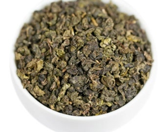 Ti Kuan Yin Oolong Tea (Tie Guan Yin, Iron Goddess Oolong), Loose Leaf Ti Quan Yin Oolong with Caffeine, Unflavored & Unsweetened