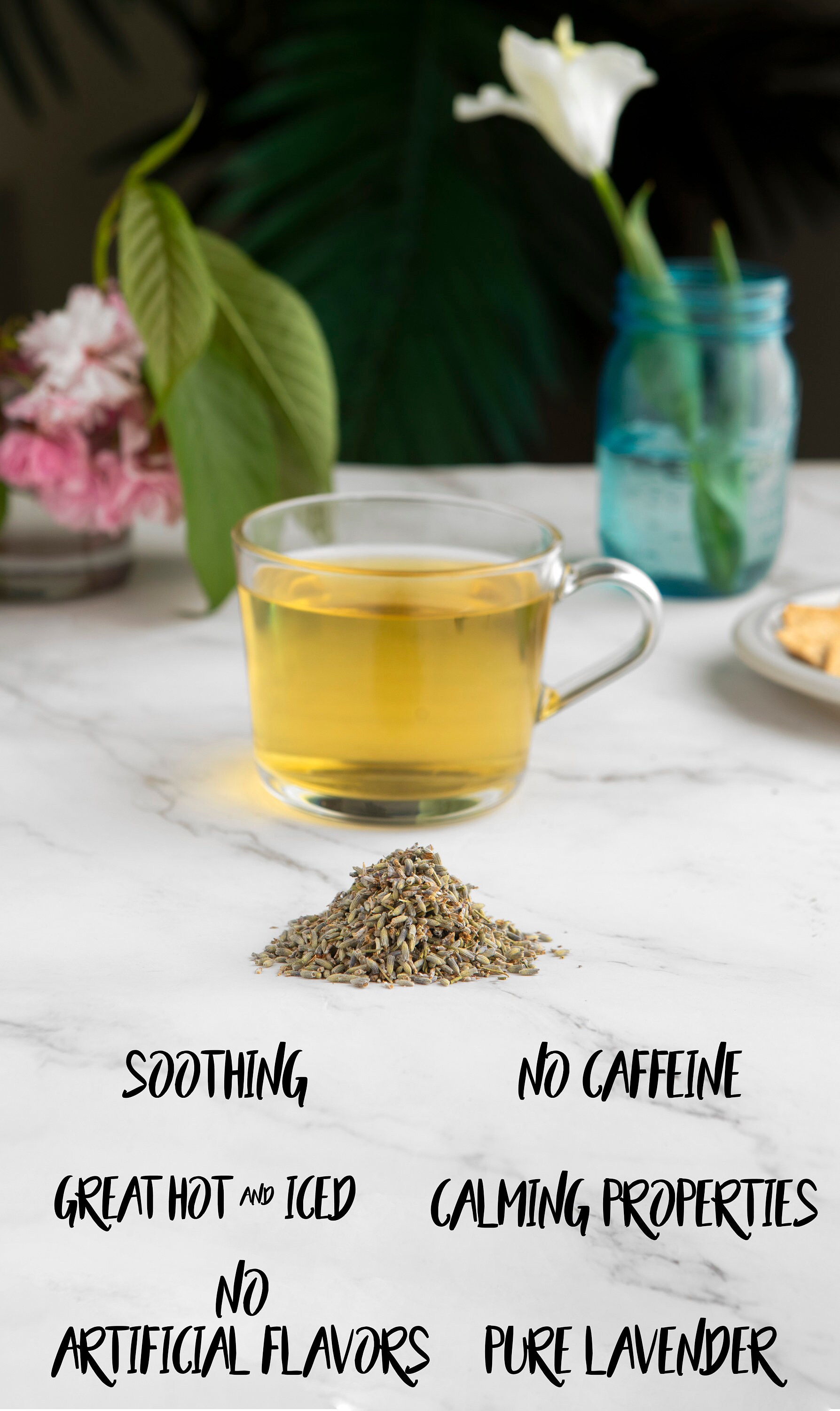 Organic French Lavender, Loose Dried Lavender Bud Flowers for Herbal