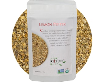 Bio-Zitronen-Pfeffer-Gewürzsalzfreie Würzige Zitronen-Gewürzmischung für Lachs, Hähnchen-Zitronen-Pfeffer für Grillsteak und Veggie