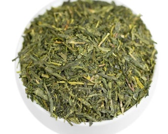 Japanese Sencha Green Tea, Premium Loose Leaf Green Tea with Caffeine | Traditional Unflavored & Unsweetened Japanese Green Tea