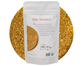 Organic Dal Masala Spice Blend for Indian Cooking, Salt Free Spices for Dal Daal Lentil Soup Seasoning Indian Spices for Home Cooking