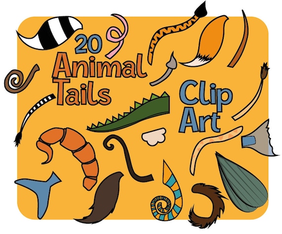 Animal Tails Clipart 20 Animal Tails Clip Art in PNG File - Etsy Animal Tails Clipart 20 Animal Tails Clip Art in PNG File - Etsy