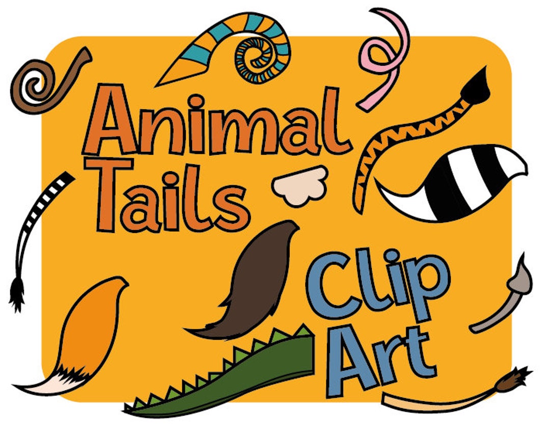 Animal Tails Clipart 20 Animal Tails Clip Art in PNG File - Etsy Animal Tails Clipart 20 Animal Tails Clip Art in PNG File - Etsy