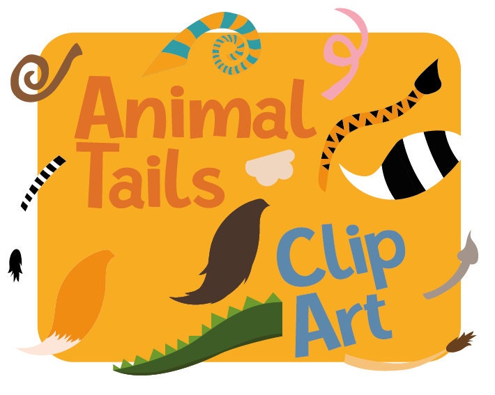 Animal Tails Clipart 20 Animal Tails Clip Art in PNG File - Etsy Animal Tails Clipart 20 Animal Tails Clip Art in PNG File - Etsy