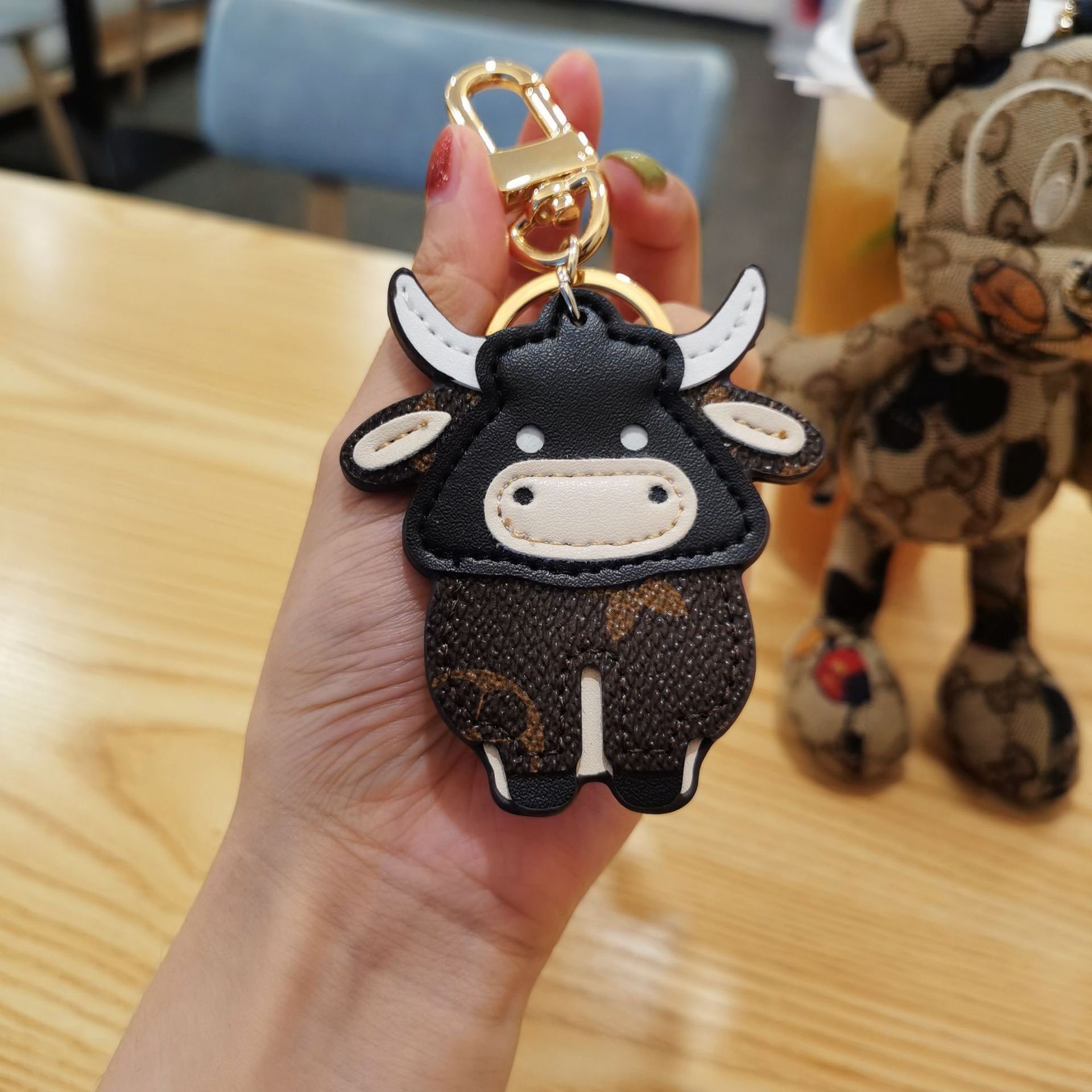 Louis Vuitton Cow Keychain, Beautiful Cow Keychain