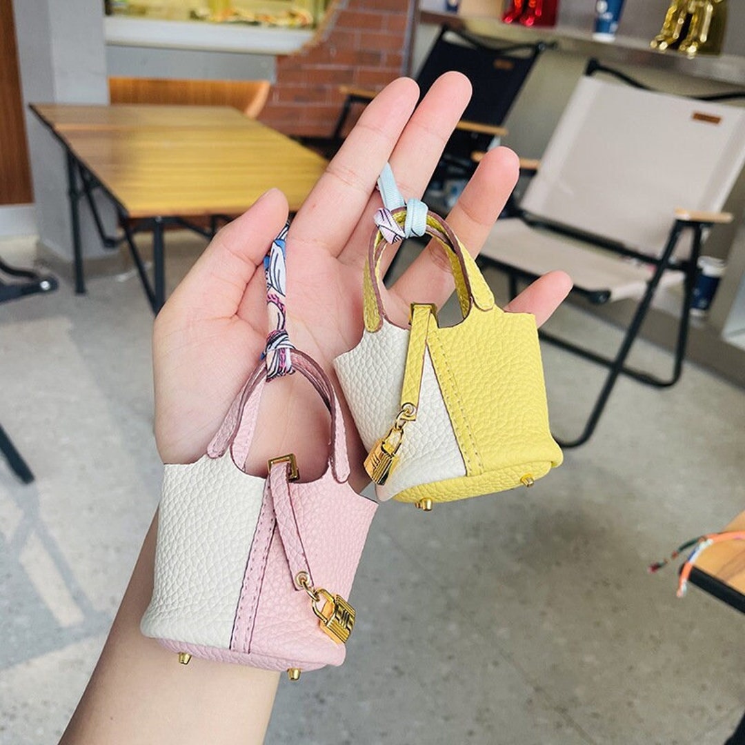 Handmade Mini Bag Charms Cute Mini Basket Bag Charms Airpods Etsy