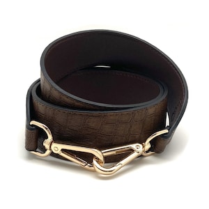Exotic Purse Strap - Brown Gator