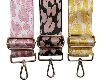 Cheetah Print Straps | Game Day | Crossbody | Guitar | Messenger | Bag | Adjustable | Shoulder Strap
