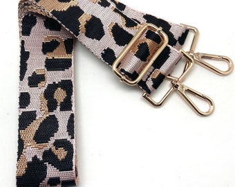Crossbody bags Strap Felin\u00e9 Pink Leopard Print Purse Strap Purse Strap Replacement Gift for Her Over the Shoulder Strap