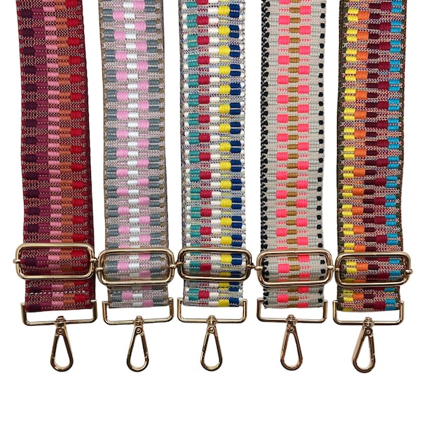 Woven Purse Straps | Game Day | Crossbody | Guitar | Messenger | Bag | Adjustable | Shoulder