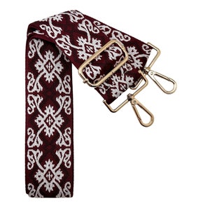 Crystal Print Purse Strap | Game Day | Crossbody | Guitar | Messenger | Bag | Adjustable | Shoulder Strap