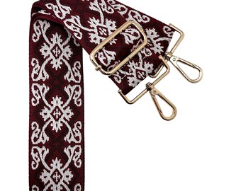 Correa para bolso con estampado de cristales / Día del juego / Bandolera / Guitarra / Mensajero / Bolso / Ajustable / Correa para el hombro