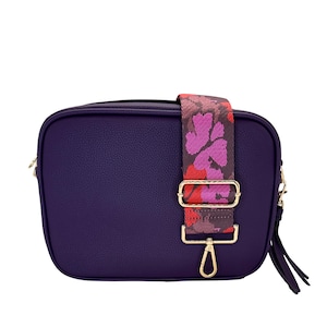 Purple Grape Camera Bag w/Adjustable Strap | Handbags | Adjustable Strap | Purple | Valentines Day | Gifts | Flowers | Mix and Match