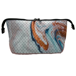 Blue Marble Neoprene Cosmetic Bag