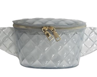 Clear Quilted Waist Pack