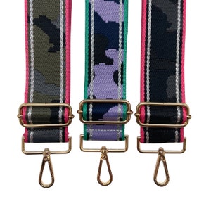 Kicking it Camo Purse Straps | Gameday | Crossbody | Guitar | Messenger | Bag | Adjustable | Shoulder