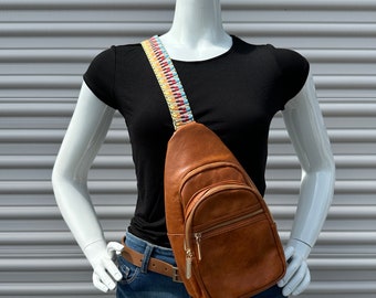 Chest/Sling/Backpack Bag Saddle | Sling Bag | Crossbody Bag | Travel Bag | Guitar Strap | Backpack | Adjustable Strap | Gifts